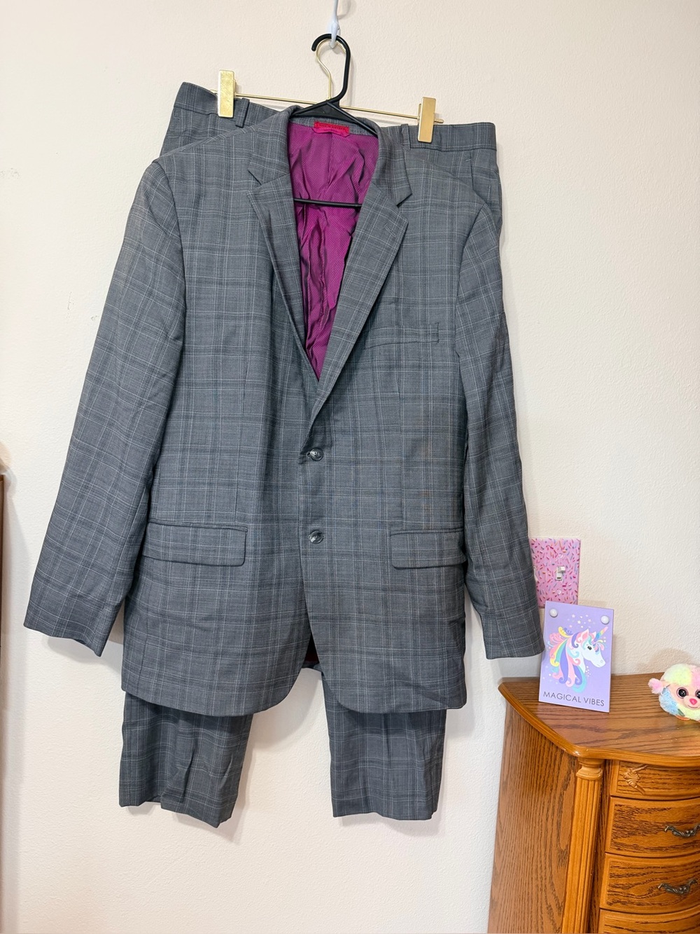 Alfani suit slim fit 38W32L